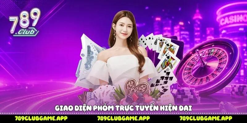 Giao diện Phỏm trực tuyến hiện đại 